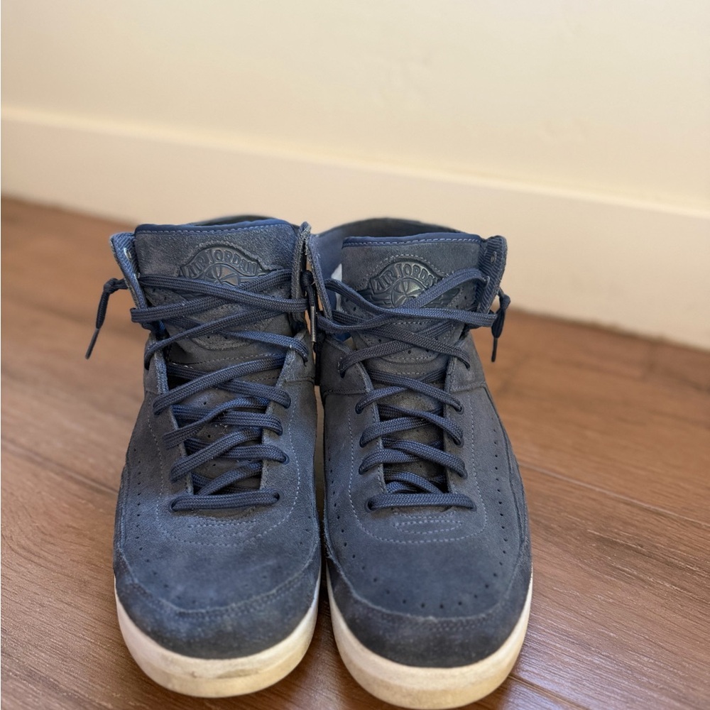 Jordan Men’s Navy Suede High-Top Sneakers
